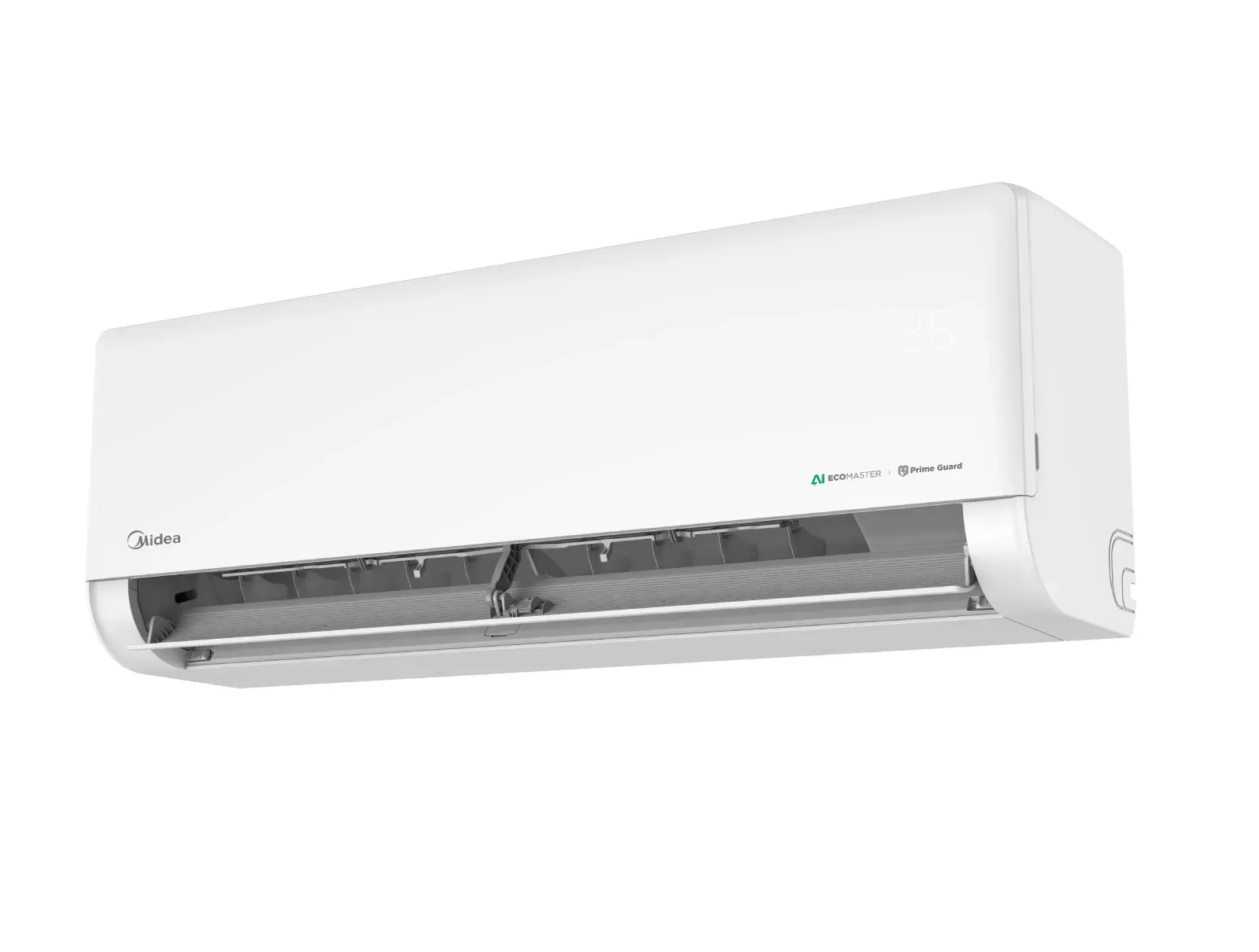 Midea ECO MASTER Split Air Conditioner, 1 Ton, AI-Powered Comfort & Effortless Saving, White